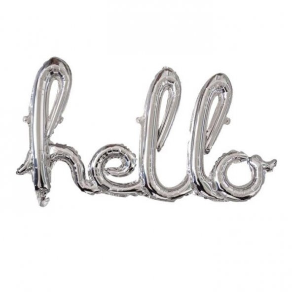 Gümüş Hello Folyo Balon ürün görseli 1