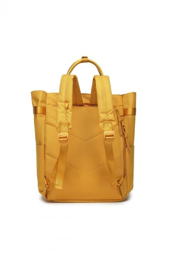 Bagacar Smart Bag 3194 Okul ve Günlük Laptop Bölmeli Sırt Çantası Hardal ürün görseli 1
