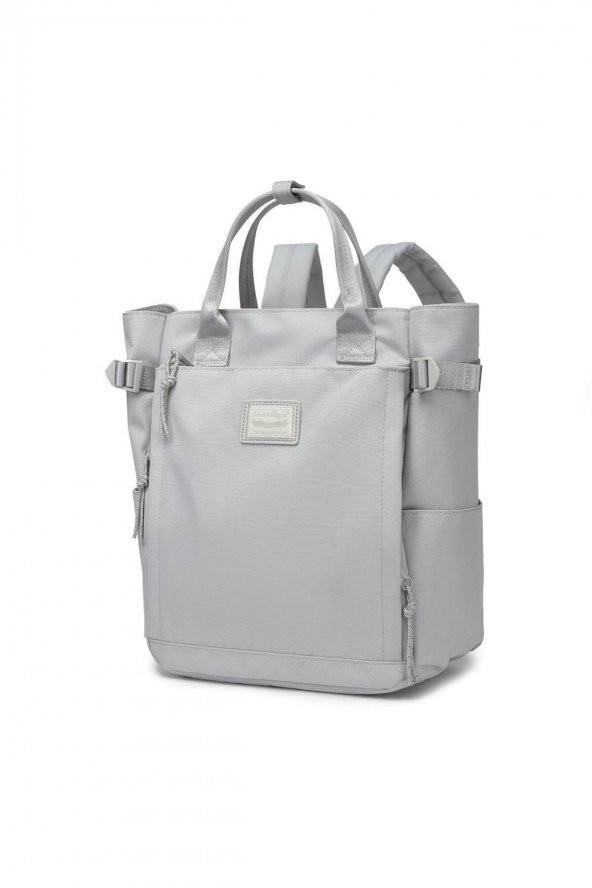 Bagacar Smart Bag 3194 Okul ve Günlük Laptop Bölmeli Sırt Çantası Açık Gri ürün görseli 1