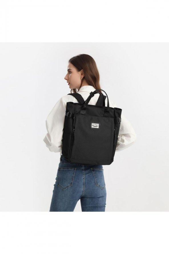Bagacar Smart Bag 3194 Okul ve Günlük Laptop Bölmeli Sırt Çantasız Koyu Gri ürün görseli 1