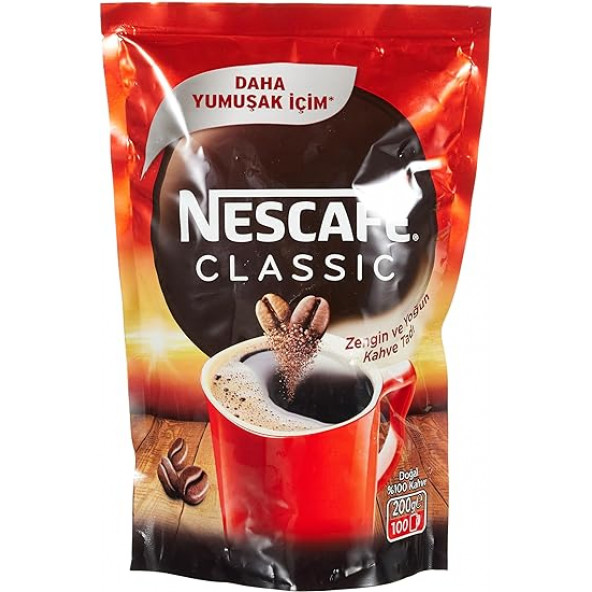 Nescafe Classic Çözünebilir Kahve Ekopaket, 200 g ürün görseli 1