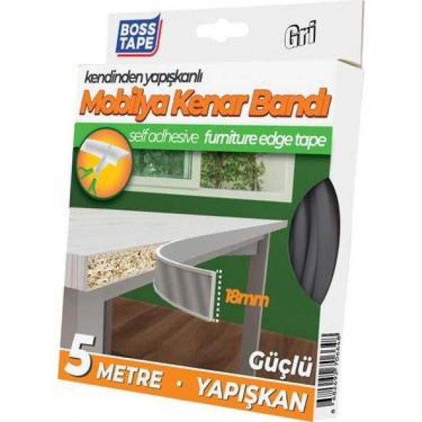 Boss Tape Mobilya Kenar Bandı Gri ürün görseli 1