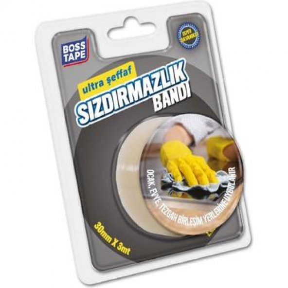 Boss Tape Ultra Clear Şeffaf Sızdırmazlık bant 30X3Mt ürün görseli 1