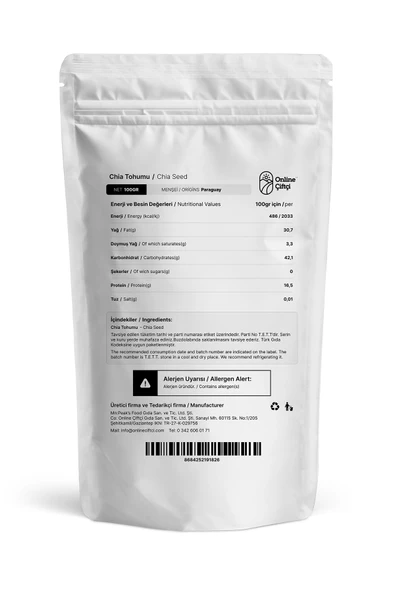 Online Çiftçi Chia Tohumu 100Gr - Resim 2