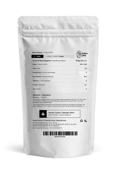 Online Çiftçi Kuru Nane 30Gr - Resim 2