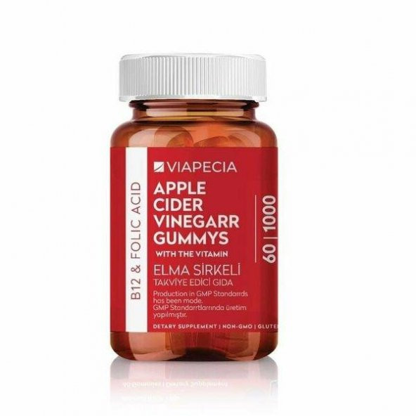 Viapecia Apple Cider Vinegar Elma Sirkeli 60 Tablet ürün görseli 1
