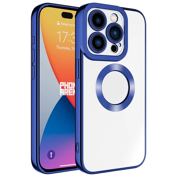iPhone 15 Pro Kılıf Kamera Korumalı Logo Gösteren Omega Kapak ürün görseli 1