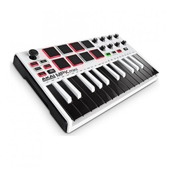 Akai Mpkmini 2 Müzik Prodüksiyonu Klavye Kontrol Cihazı Beyaz ürün görseli 1
