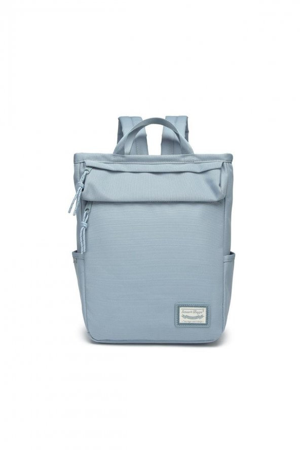 Bagacar Smart Bag 3195 Okul ve Günlük Laptop Bölmeli Sırt Çantası Buz Mavi ürün görseli 1