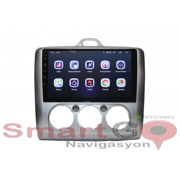 Smart Dragon Ford Focus 2 Manuel Klima 2007-2011 9 inç 4-64 GB PRO Android Carplay Multimedya - Resim 2