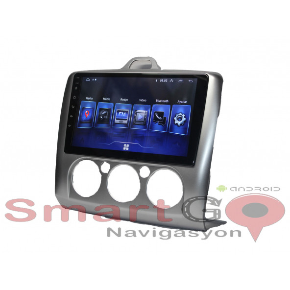 Smart Dragon Ford Focus 2 Manuel Klima 2007-2011 9 inç 4-64 GB PRO Android Carplay Multimedya - Resim 5