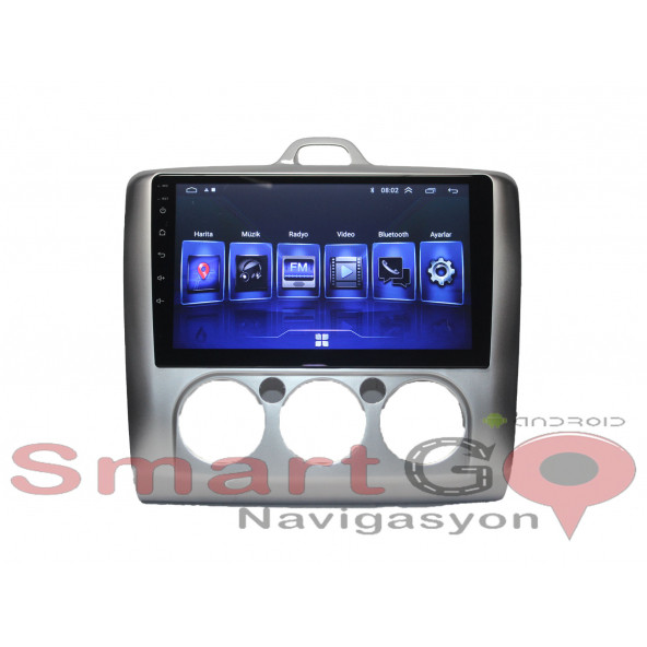 Smart Dragon Ford Focus 2 Manuel Klima 2007-2011 9 inç 4-64 GB PRO Android Carplay Multimedya - Resim 6