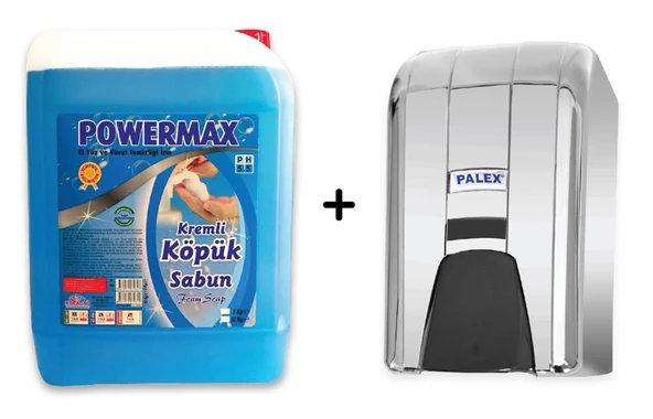 Palex Krom İnter Mini Köpük Sabun Dispenseri + Powermax 5 KG Köpük Sabun-3452-D-K ürün görseli 1