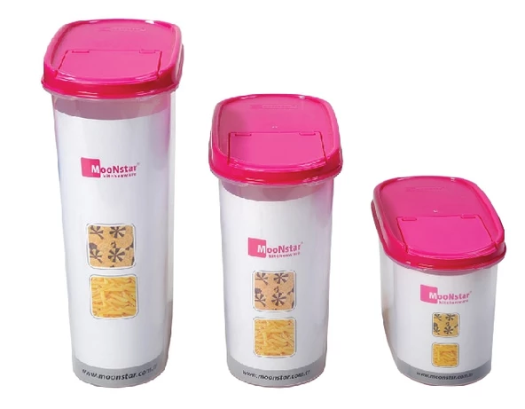 Moonstar Bakliyat Saklama Kabı Üçlü Set-MB-12 ürün görseli 1