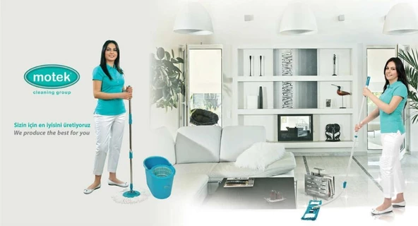 MOTEK FİXMOP MIKROFİBER  TEMİZLİK  SETİ  4 BAŞLIKLI - Resim 5