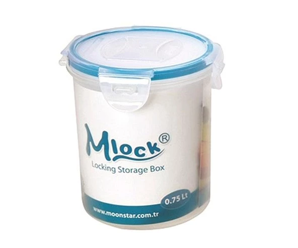 Moonstar Mlook Round 750ML Kilitli  Silindir Saklama Kabı ML-175 ürün görseli 1