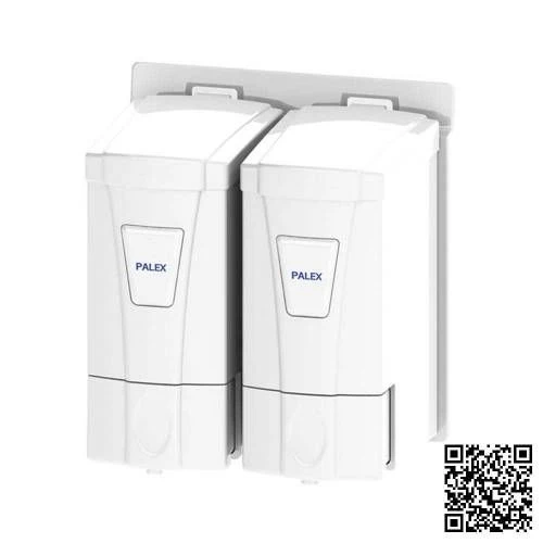 Palex İkili Mini Sıvı Sabun Dispenseri Beyaz-3564-1 ürün görseli 1
