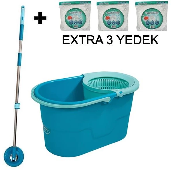 Motek Pratik Fix Mop Seti Temizlik Seti+3Ad Extra Yedek Başlık ürün görseli 1