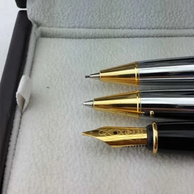 Scrikss 35 gold krom dolma&tükenmez&vrs seti ürün görseli 1