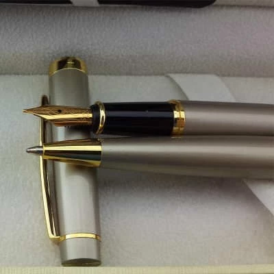 Scrikss 38 saten gold dolma&tükenmez kalem ürün görseli 1