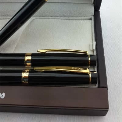 Scrikss 35 Siyah Gold Dolma&Tükenmez&Versatil Üçlü Set ürün görseli 1
