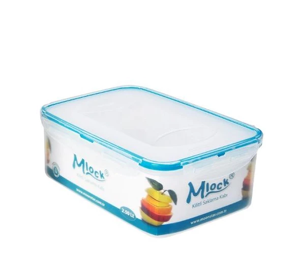Moonstar Kilitli Contalı Hava Sızdırmaz Saklama Kabı 2.5Lt ML-161 ürün görseli 1