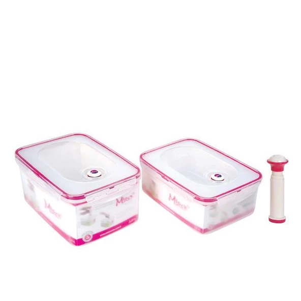 Moonstar Vakumlu Hava Geçirmez Saklama Kabı 2.5+3.25 Lt ST188+Pompa ürün görseli 1