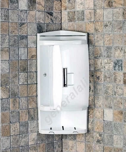 Primanova Banyo Köşe Rafı Kapaklı Şeffaf S05 - Resim 4