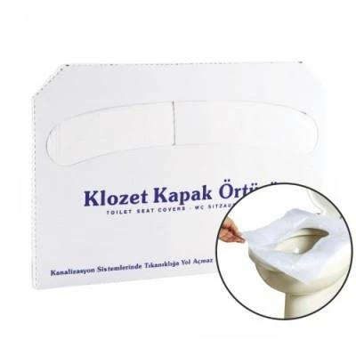 Klozet Kapak Örtüsü+Palex Klozet Kapak Örtü Dispenseri Beyaz İkili Set ürün görseli 1