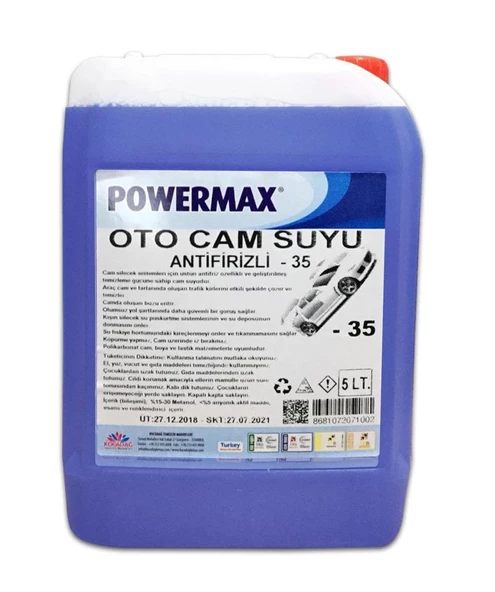 Powermax Antifirizli Oto Cam Suyu -35 Derece ürün görseli 1