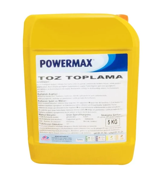 Powermax Statik Toz Toplama Maddesi Toz Toplama Deterjanı 5 KG ürün görseli 1