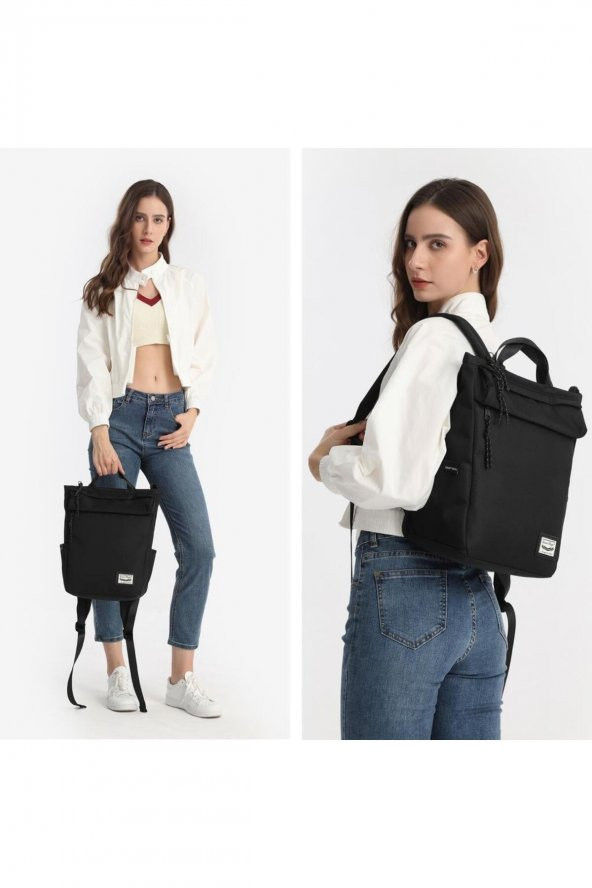 Bagacar Smart Bag 3195 Okul ve Günlük Laptop Bölmeli Sırt Çantası Vizon ürün görseli 1