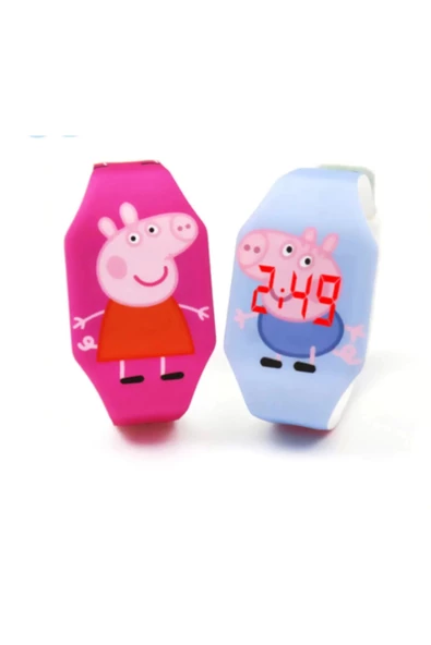 Pig Led Işıklı Dijital Çocuk Saati - Resim 2
