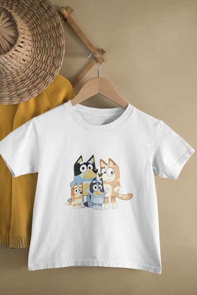 Kumik Bluey ve Bingo Çocuk T-Shirt ürün görseli 1