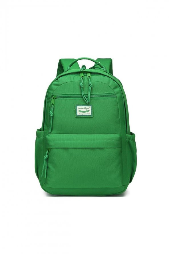 Bagacar Smart Bag 3198 Okul ve Günlük Laptop Bölmeli Sırt Çantası Yeşil ürün görseli 1