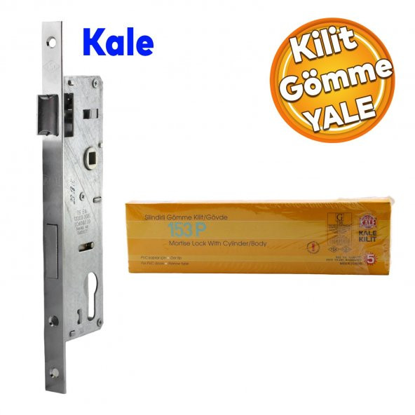 Kale Kapı PVC Kapı Gömme Kilit Gövde Wc Banyo Kilidi Gövdesi Silindirli 35 mm ürün görseli 1