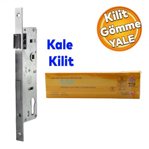 Kale Kapı PVC Kapı Gömme Kilit Gövde Wc Banyo Kilidi Gövdesi Silindirli 30 mm ürün görseli 1