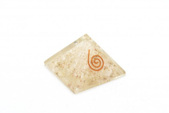 Hakiki Doğal Selenit Taşı Orgonit Piramit 32 Gram ürün görseli 1