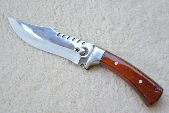 26 Cm El Yapımı Paslanmaz Çelik Kılıflı Ay Yıldız Bıçak Çakı ürün görseli 1