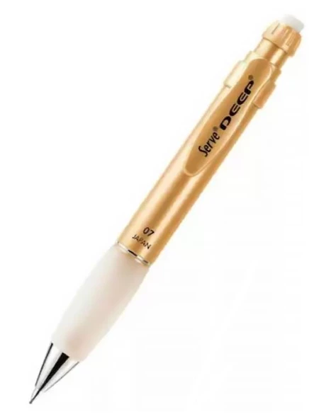 Serve Deep Versatil Metalik Asil Altın 0.7mm Uçlu Kalem ürün görseli 1