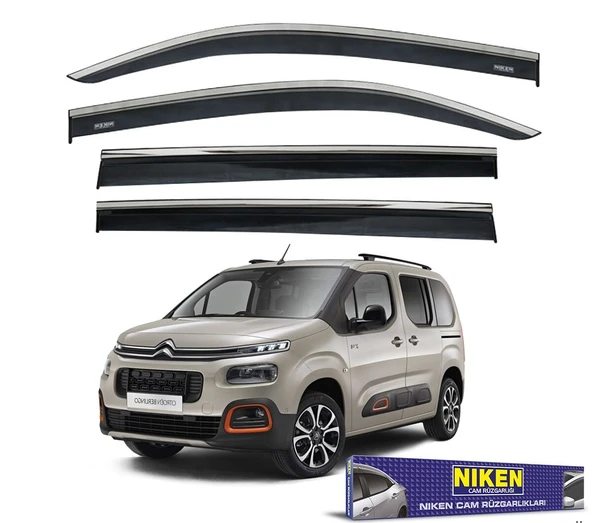 NİKEN Opel combo cam rüzgarlığı kromlu 2019+ niken ürün görseli 1
