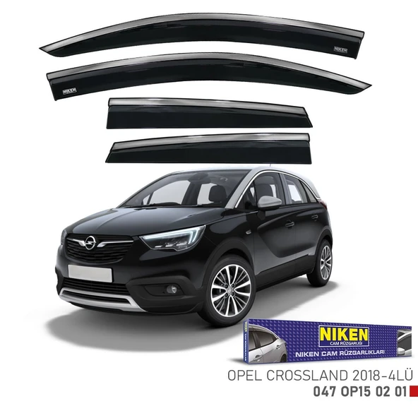 NİKEN Opel crossland x cam rüzgarlığı kromlu 2018+ ürün görseli 1