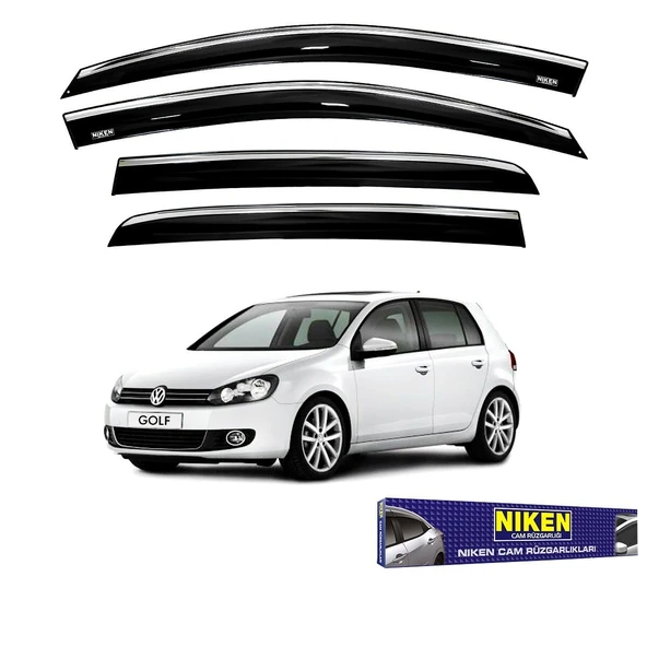 NİKEN Vw golf 6 cam rüzgarlığı kromlu 2009 / 2013 ürün görseli 1