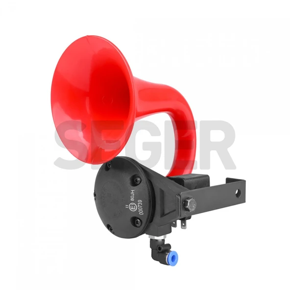 SEGER Seger 80jh tek boynuz havalı korna 12volt unichorn kırmızı ürün görseli 1