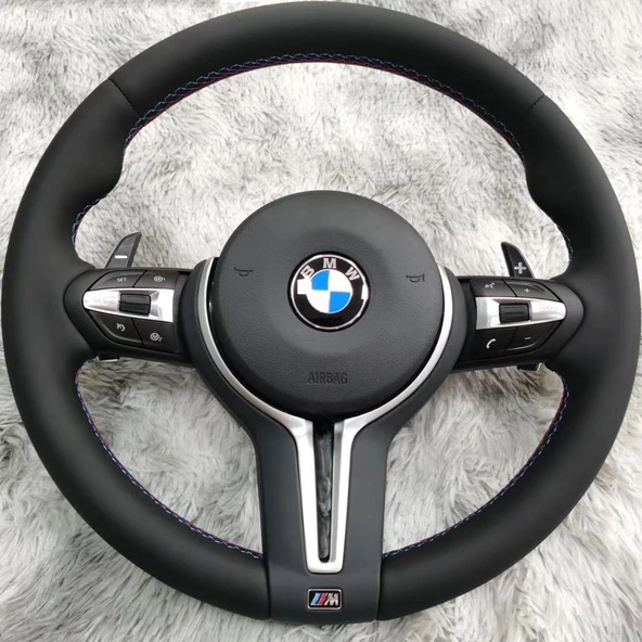 AUTOGP Bmw f10 m5 direksiyon simidi seti paddle shift cruze kontrol airbag ürün görseli 1