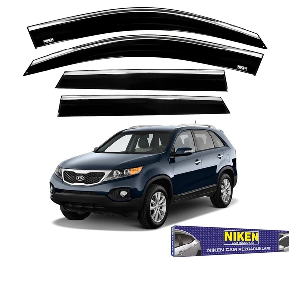 NİKEN Kia sorento cam rüzgarlığı kromlu 2011 / 2014 niken ürün görseli 1