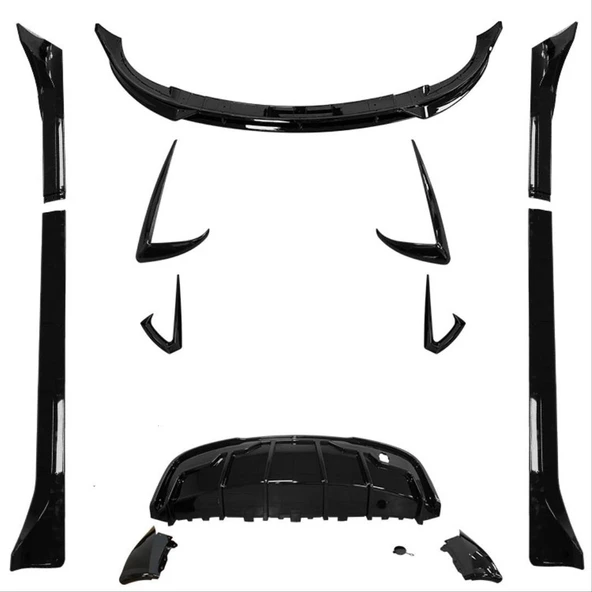 AUTOGP Tesla model y body kit aero kit pianoblack ürün görseli 1