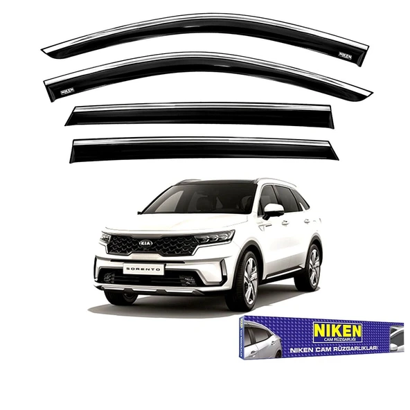 NİKEN Kia sorento cam rüzgarlığı kromlu niken 2019+ ürün görseli 1