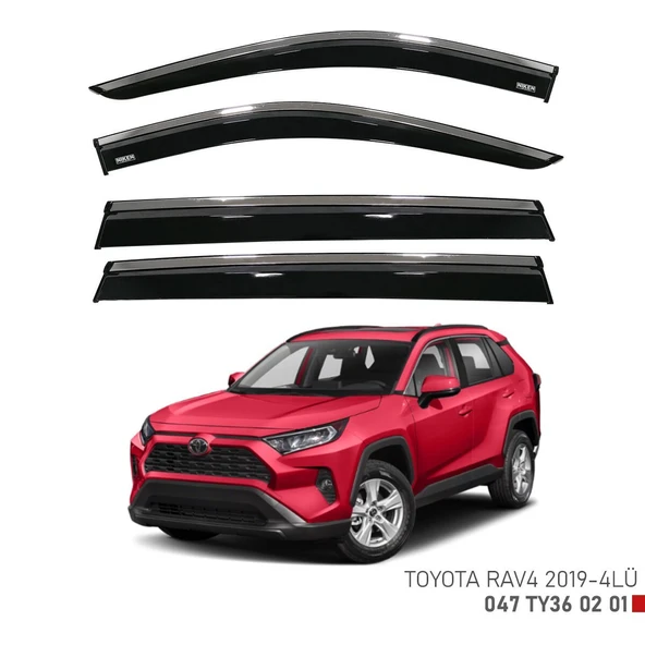NİKEN Toyota rav 4 cam rüzgarlığı kromlu niken 2019+ ürün görseli 1