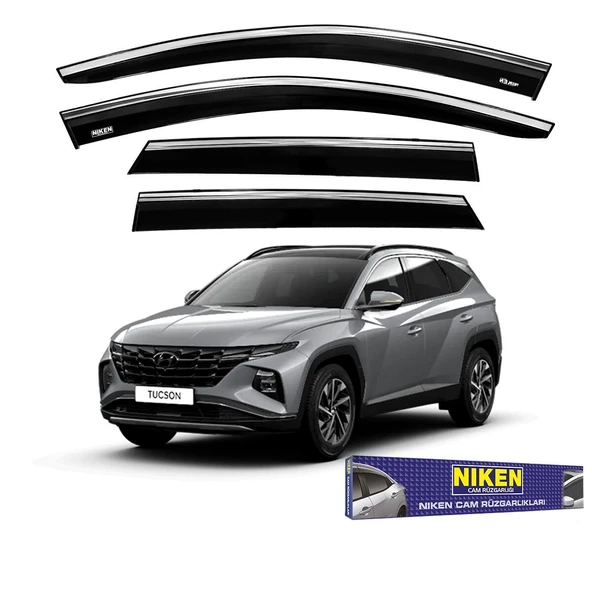 NİKEN Hyundai tucson cam rüzgarlığı kromlu niken 2021+ ürün görseli 1